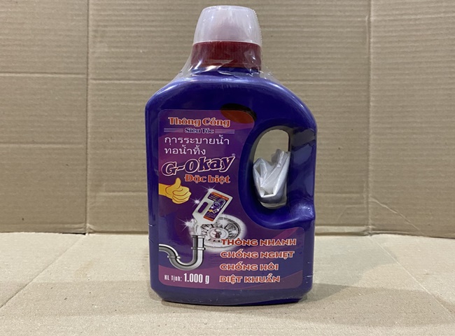 Thuốc tiêu hủy bồn cầu Okay có xuất xứ từ Thái Lan