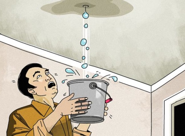 Nguyên nhân nào làm cho trần nhà của bạn bị dột nước